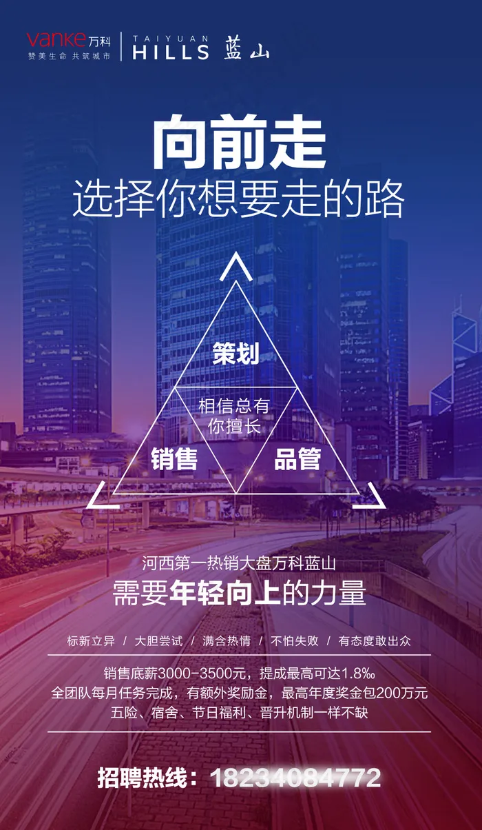 地产+招聘+向前走