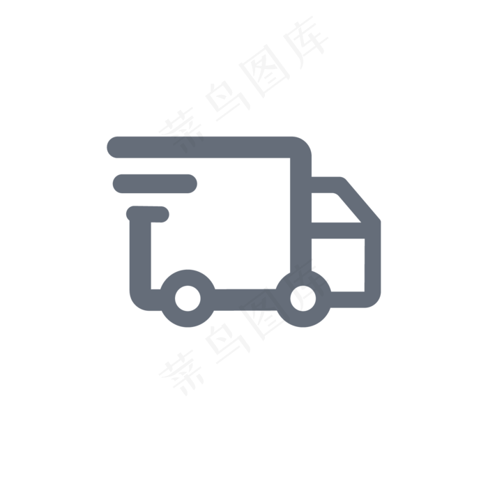灰色线性卡车矢量图标灰色线性卡车矢量图标