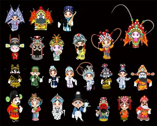 卡通京剧人物图片psd素材下载