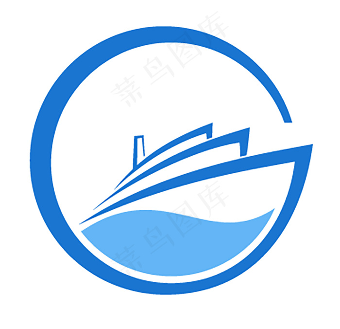 矢量 船 航海 LOGO 设计ai矢量模版下载