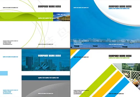 清新科技画册PSD图片