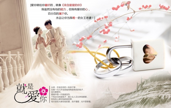 婚纱摄影PSD模板设计psd模版下载