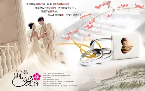 婚纱摄影PSD模板设计psd模版下载