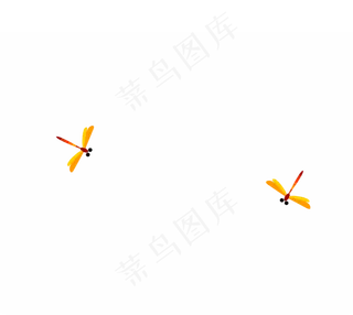 卡通蜻蜓动物设计PNG透明背景免扣...