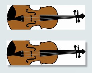 在矢量格式的小提琴图像