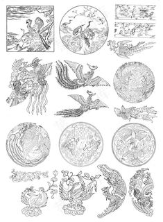 凤凰图案矢量案例2 凤凰图案矢量案例2