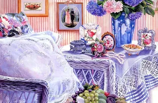 油画 悠闲午后时光图片