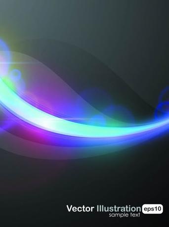 炫酷光晕背景矢量素材