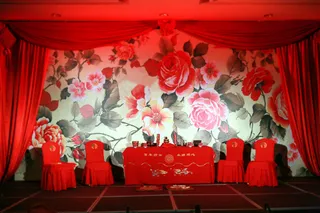 中式婚礼汉唐婚礼背景图片