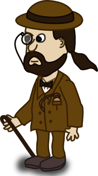 漫画人物绅士剪贴画