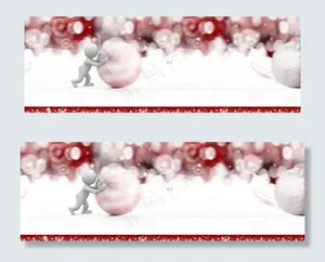 电商冬季促销圣诞节背景banner...