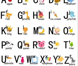 儿童简单字母表免费下载