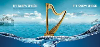 欧美蓝色海洋地产画册PSD分