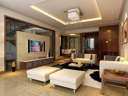 别墅客厅修饰图