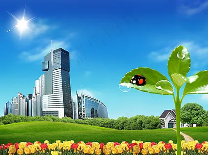 绿色环保展板背景 绿色环保展板背景