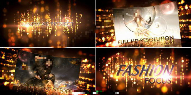《时尚焦点》绚丽粒子舞台屏幕展示A...