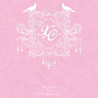 粉色婚礼设计