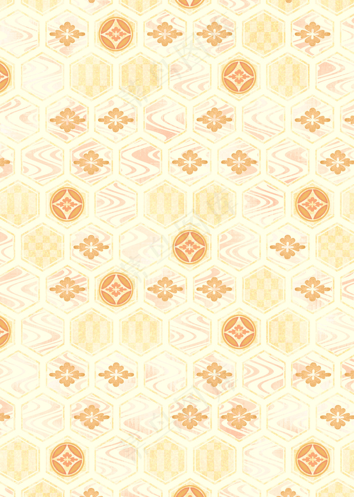 黄粉色高清花卉纹理海报背景服装T恤...