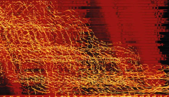 霓虹黄色字母背景