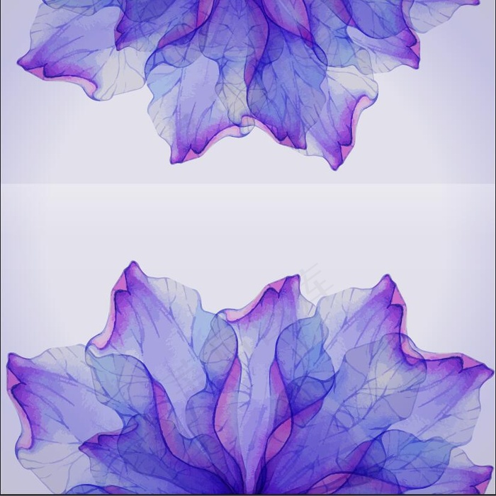 唯美紫色对称背景eps,ai矢量模版下载