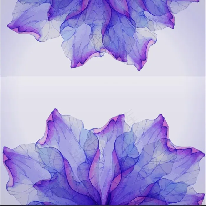 唯美紫色对称背景eps,ai矢量模版下载