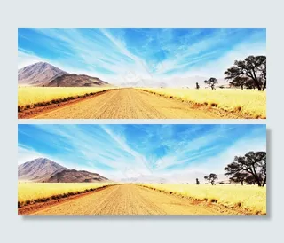 旷野山脉丰收背景banner　