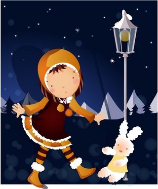 冬天的韩国iclickart四季的...