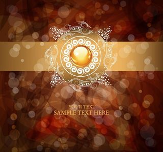 咖啡色动感线条圆点 欧式花纹图片