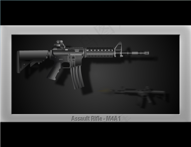 M4A1开枪子弹发射flash