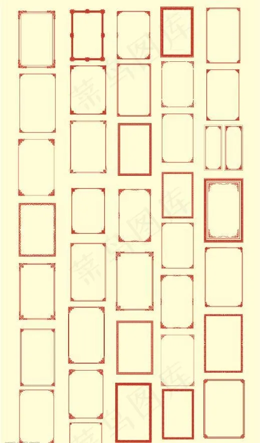 矢量边框图片ai矢量模版下载