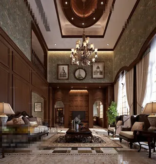 奢华客厅效果图