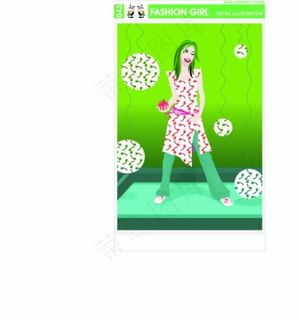 时尚女性矢量素材