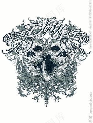 t恤花纹 哥特花纹图片