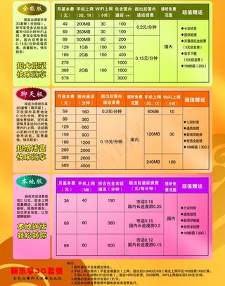 电信公司单页图片