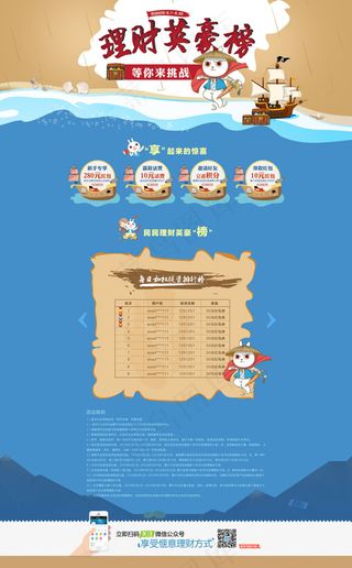 专题页p2p理财首页卡通民民贷