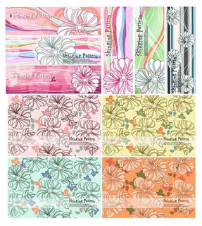 花纹布艺矢量素材