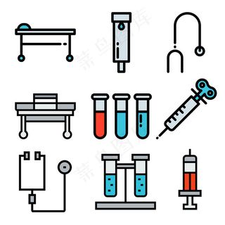 医疗类icon图标EPS