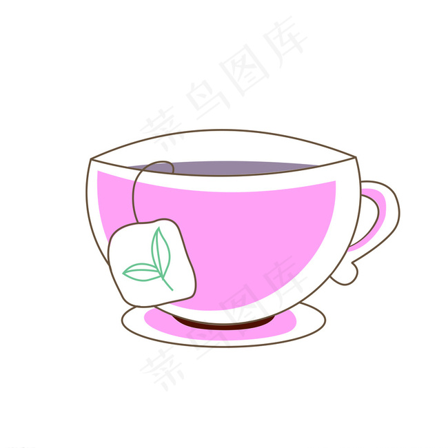 粉色杯子图片cdr矢量模版下载