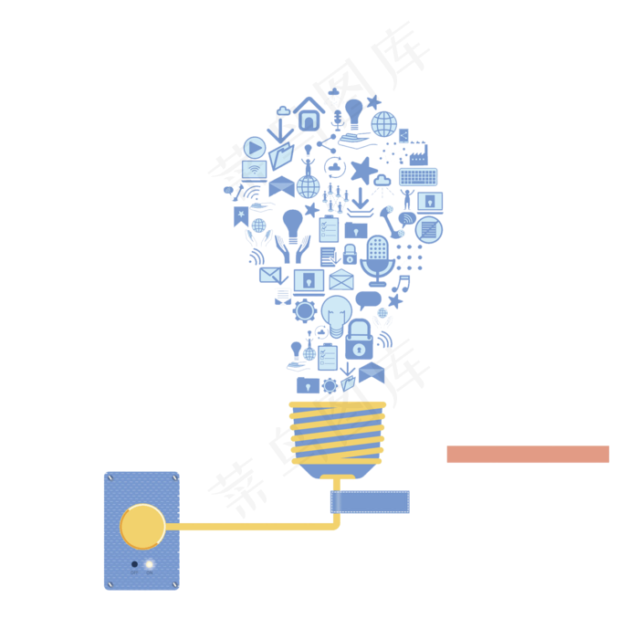 LED灯线路PNG免扣素材