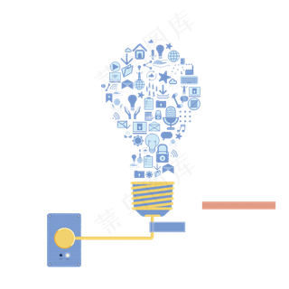 LED灯线路PNG免扣素材