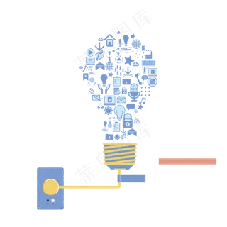 LED灯线路PNG免扣素材