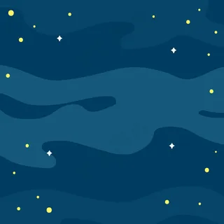 手绘河流星点背景