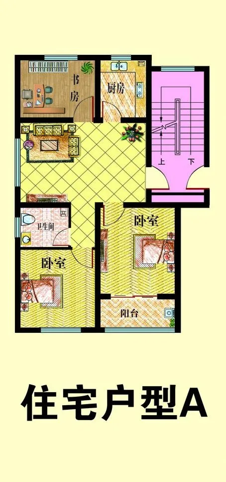 户型图图片psd模版下载