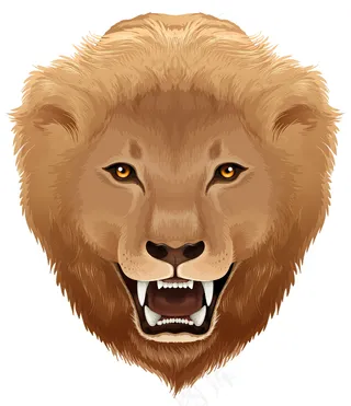 卡通狮子矢量设计