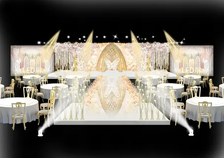 婚礼手绘图psd分层