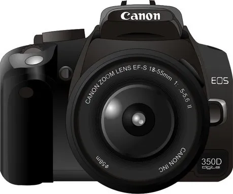 canon350d相机矢量素材cdr矢量模版下载