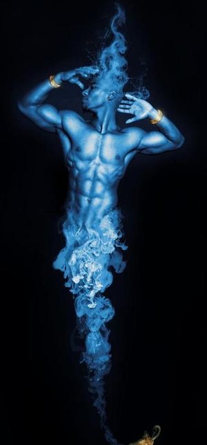 创意人像 阿拉丁神灯图片