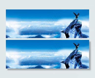 雄鹰商务背景图片