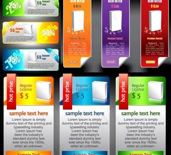 商店销售banner矢量素材