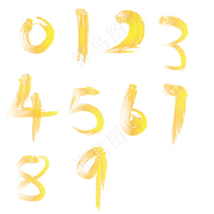 原创数字 彩色 AI矢量图